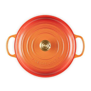 Le Creuset Flamme Dorée Signature Cast Iron Shallow Casserole 30cm 